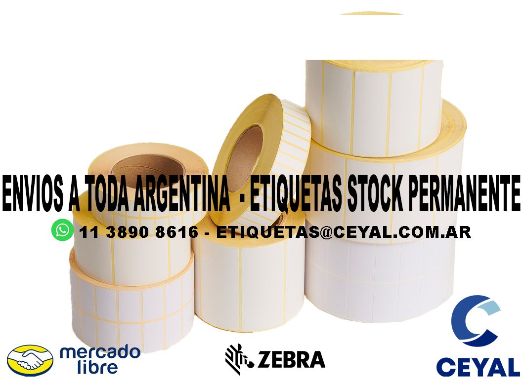 1700 ETIQUETAS PEGATINA 20 x 90