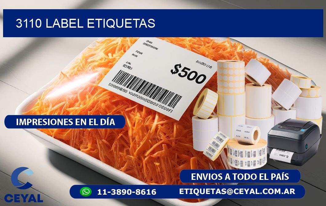 3110 LABEL ETIQUETAS