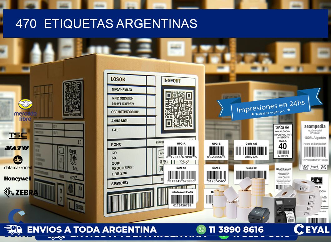 470 ETIQUETAS ARGENTINAS