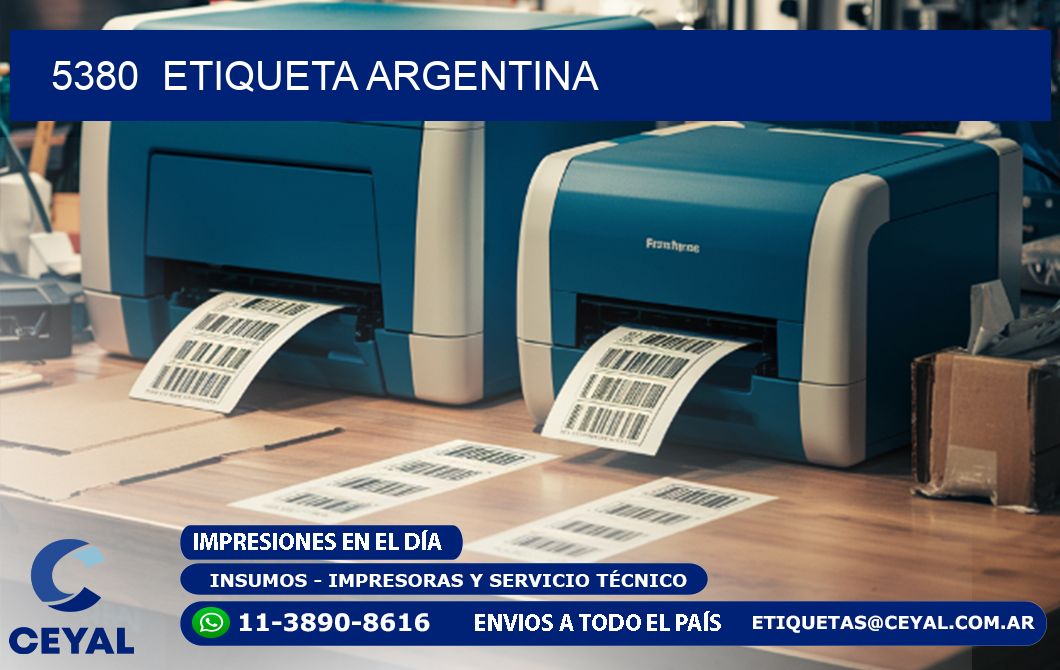 5380  ETIQUETA ARGENTINA