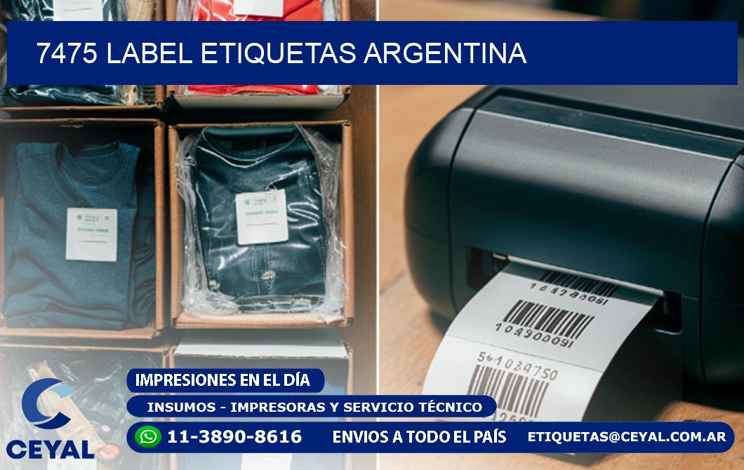 7475 LABEL ETIQUETAS ARGENTINA