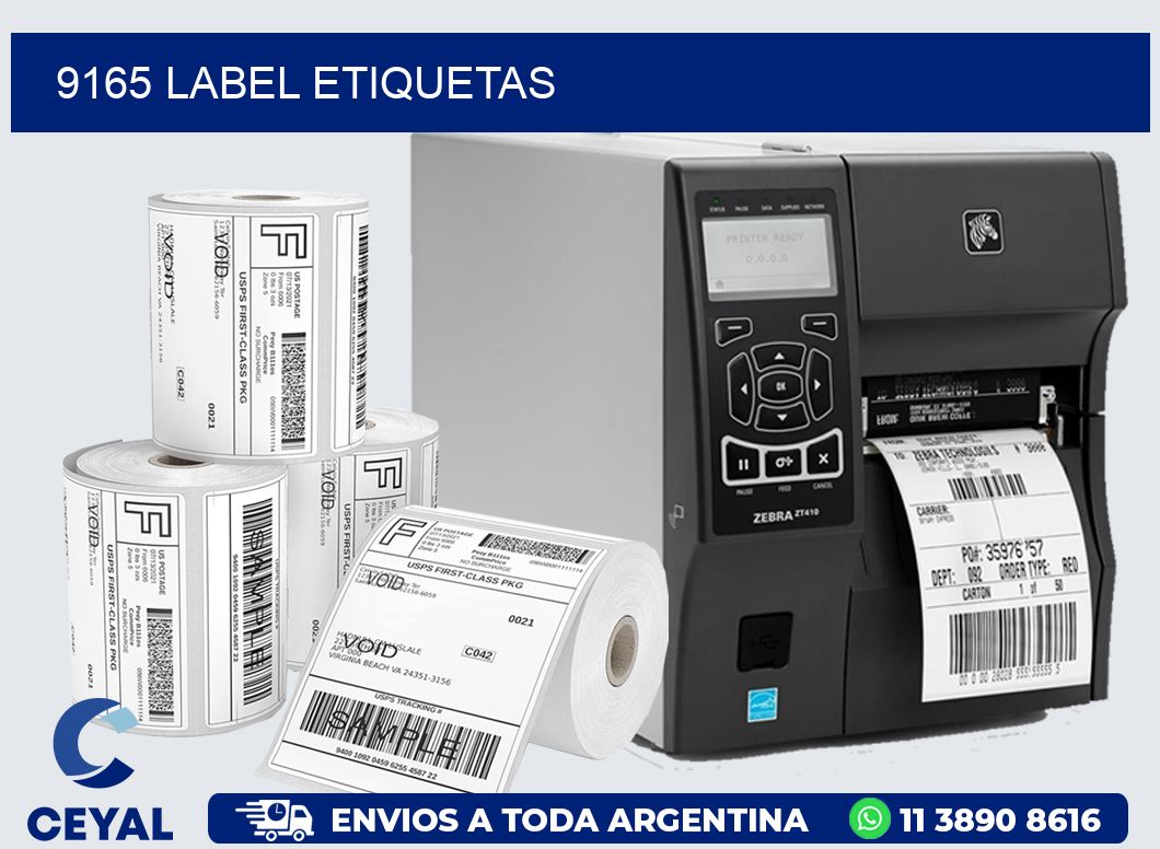 9165 LABEL ETIQUETAS