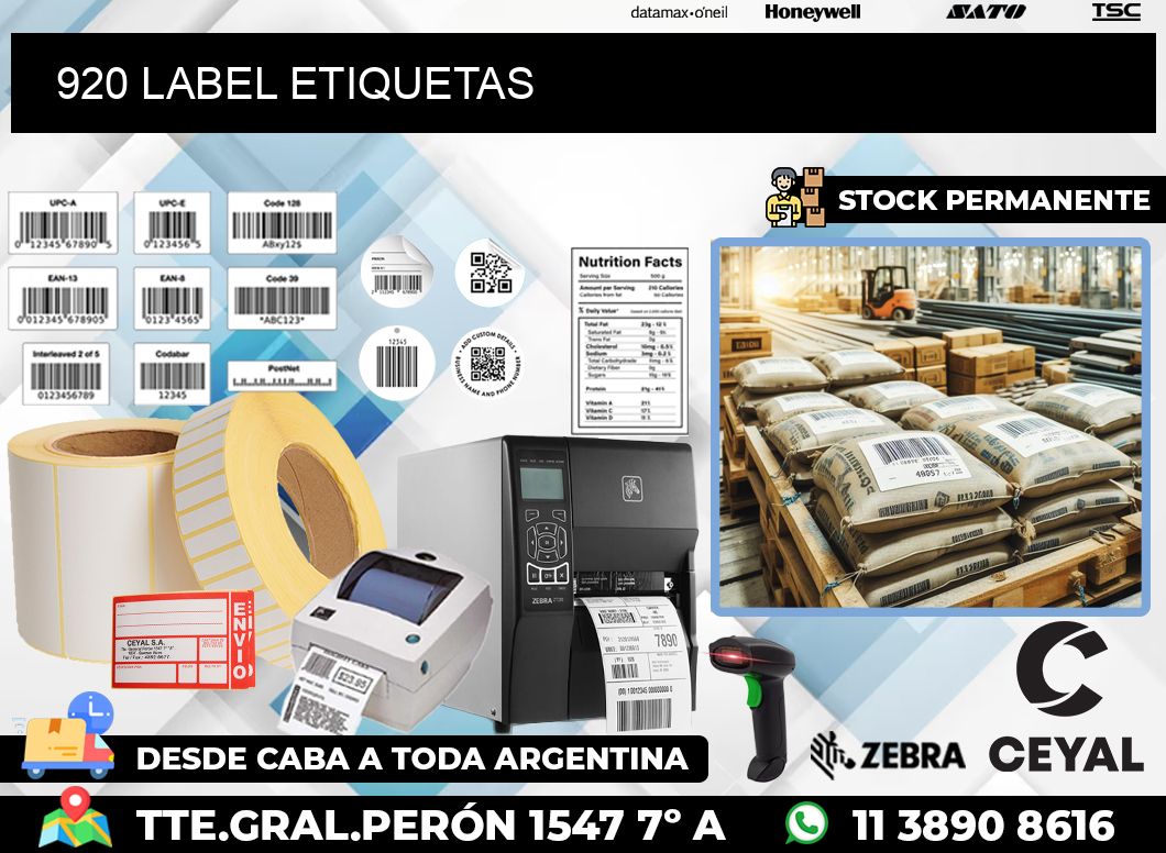 920 LABEL ETIQUETAS