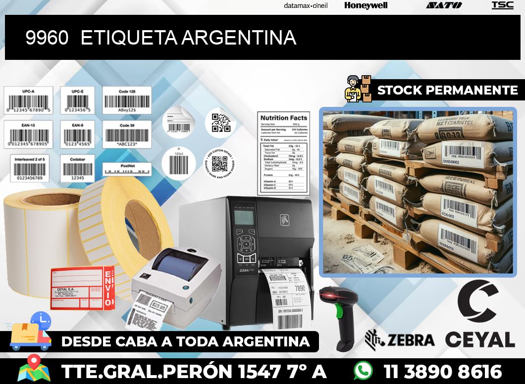 9960  ETIQUETA ARGENTINA