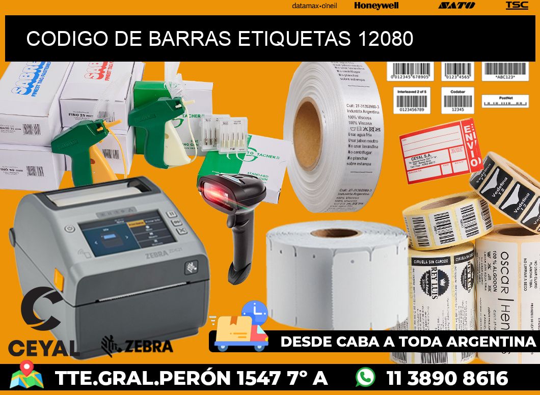 CODIGO DE BARRAS ETIQUETAS 12080