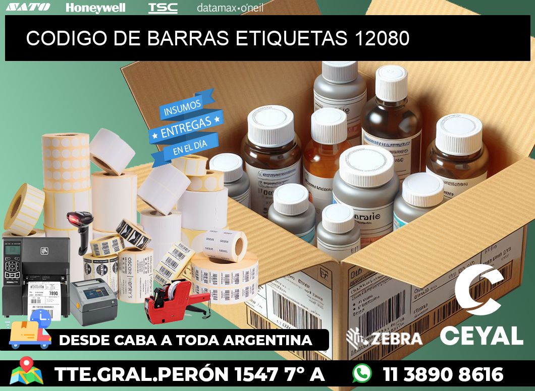 CODIGO DE BARRAS ETIQUETAS 12080