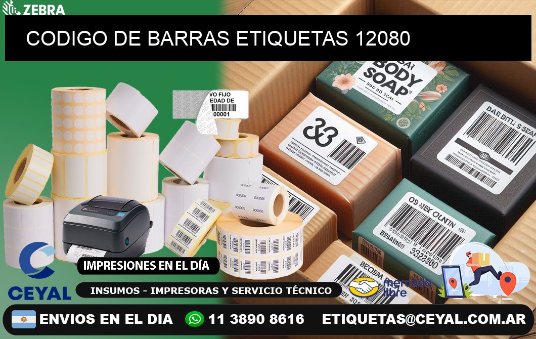 CODIGO DE BARRAS ETIQUETAS 12080