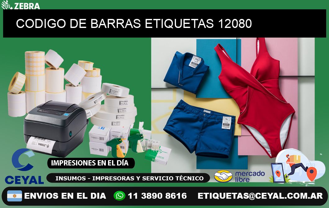 CODIGO DE BARRAS ETIQUETAS 12080