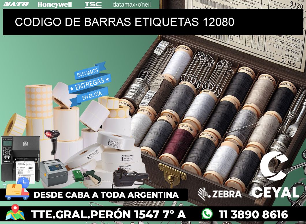 CODIGO DE BARRAS ETIQUETAS 12080