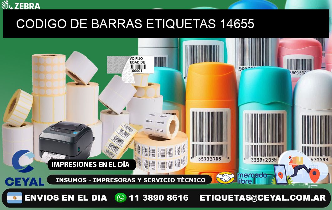 CODIGO DE BARRAS ETIQUETAS 14655