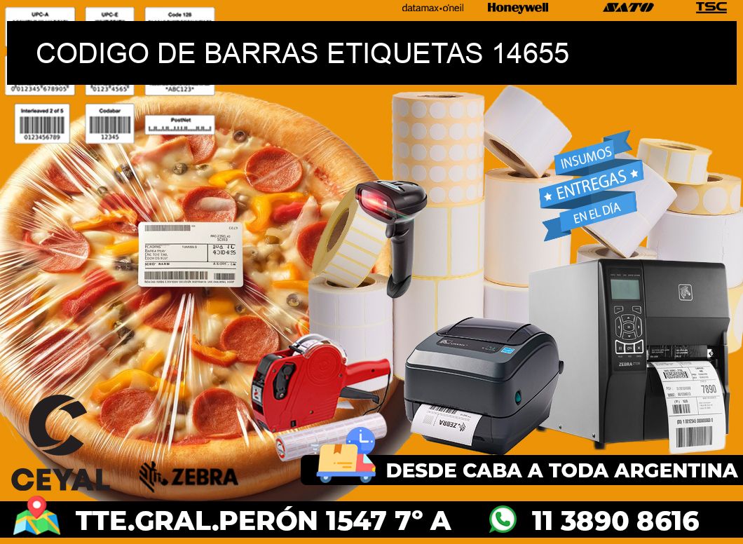 CODIGO DE BARRAS ETIQUETAS 14655