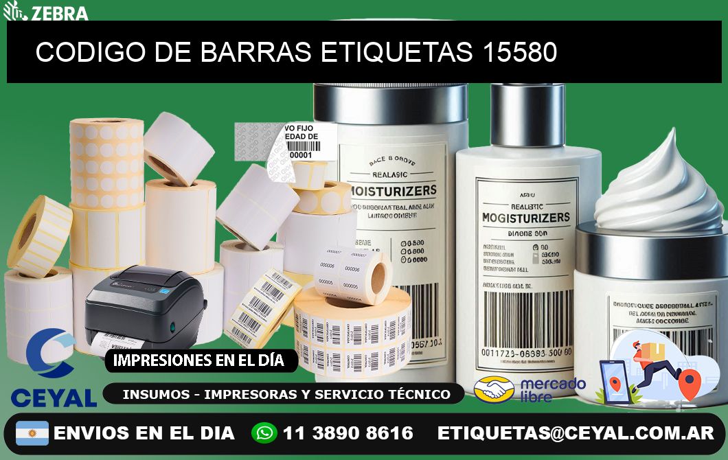 CODIGO DE BARRAS ETIQUETAS 15580
