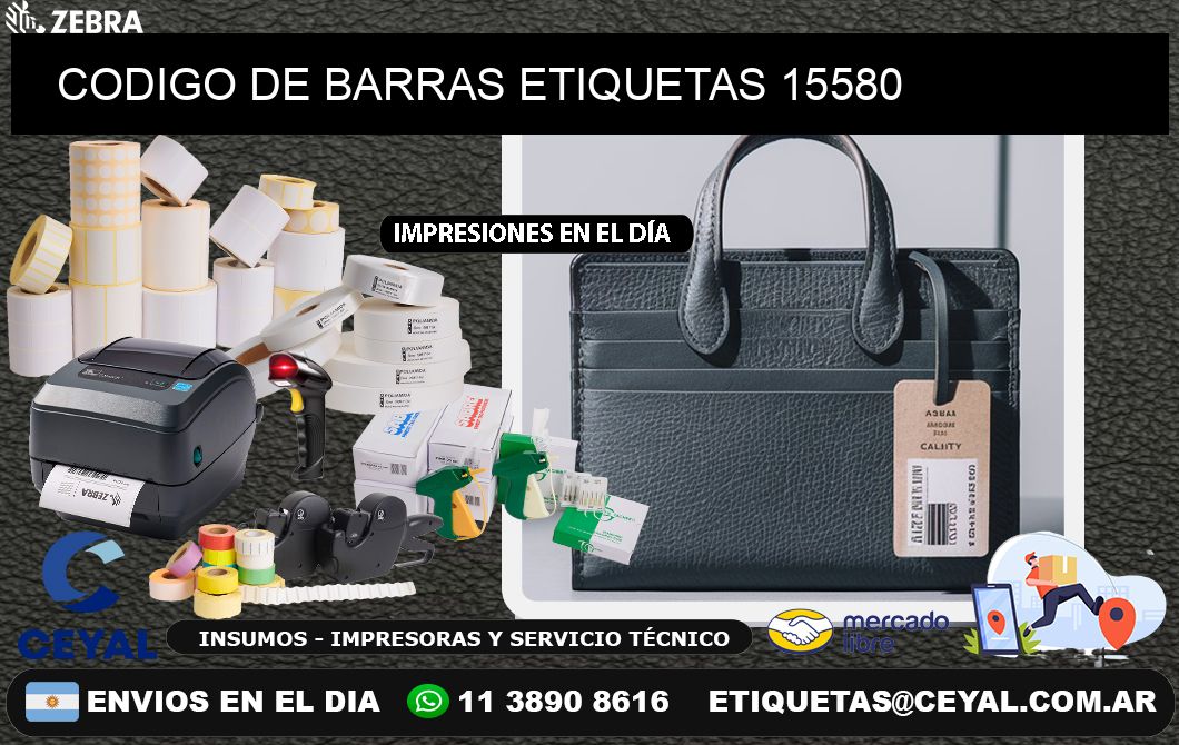 CODIGO DE BARRAS ETIQUETAS 15580