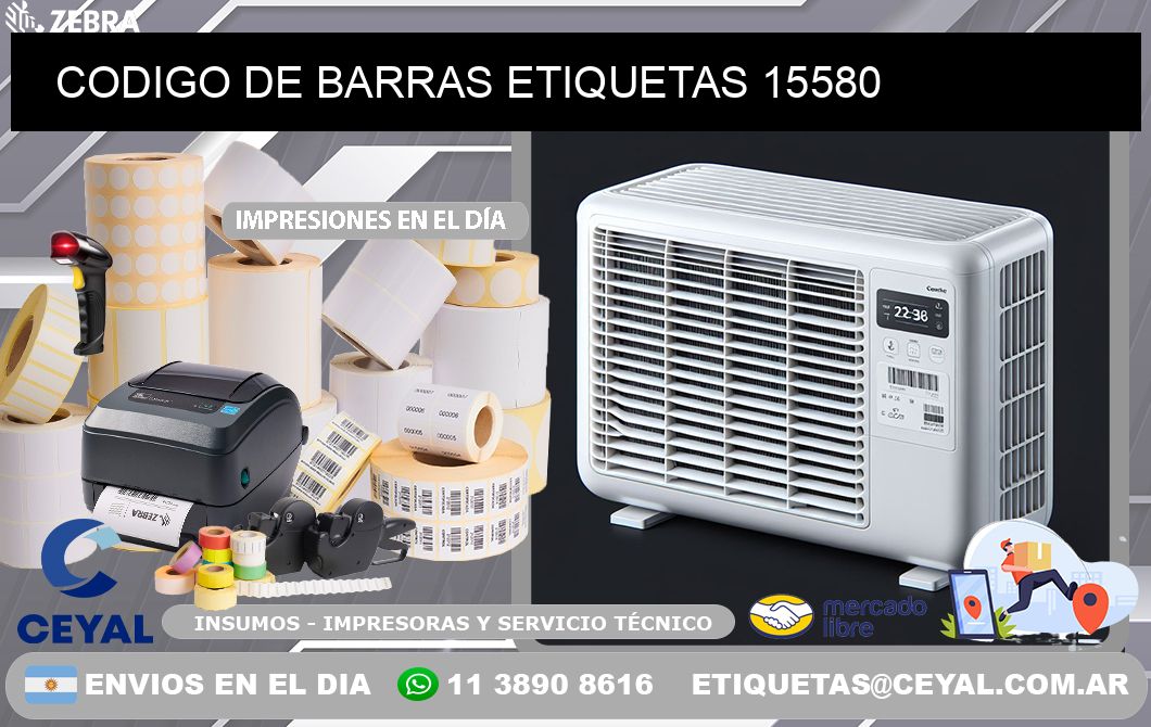CODIGO DE BARRAS ETIQUETAS 15580