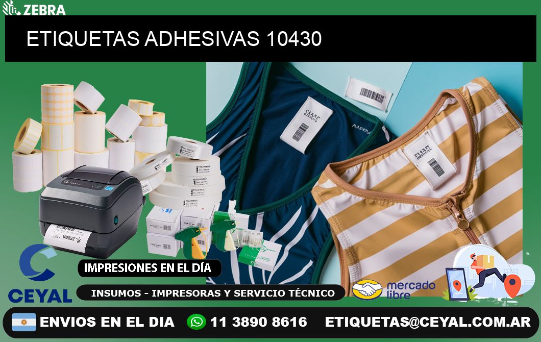 ETIQUETAS ADHESIVAS 10430