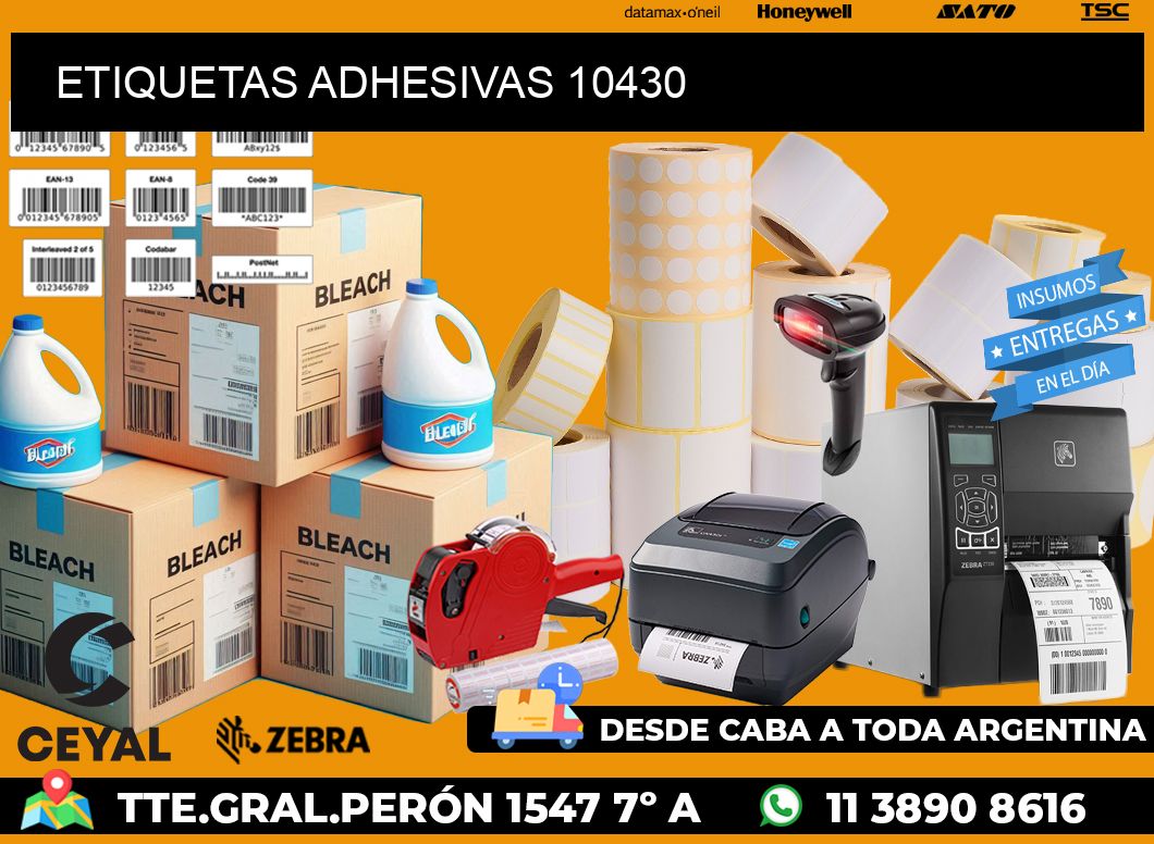 ETIQUETAS ADHESIVAS 10430