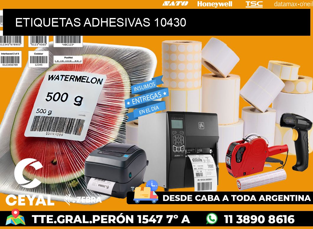 ETIQUETAS ADHESIVAS 10430