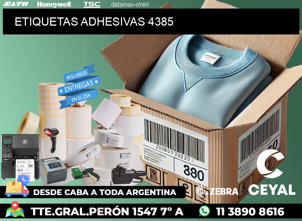 ETIQUETAS ADHESIVAS 4385