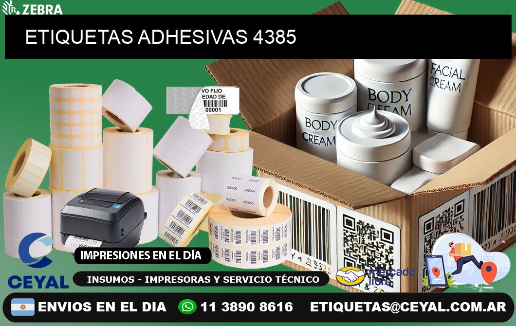 ETIQUETAS ADHESIVAS 4385