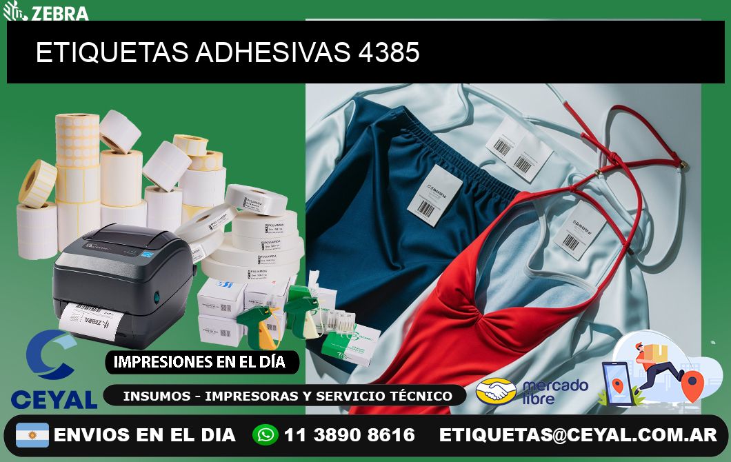 ETIQUETAS ADHESIVAS 4385