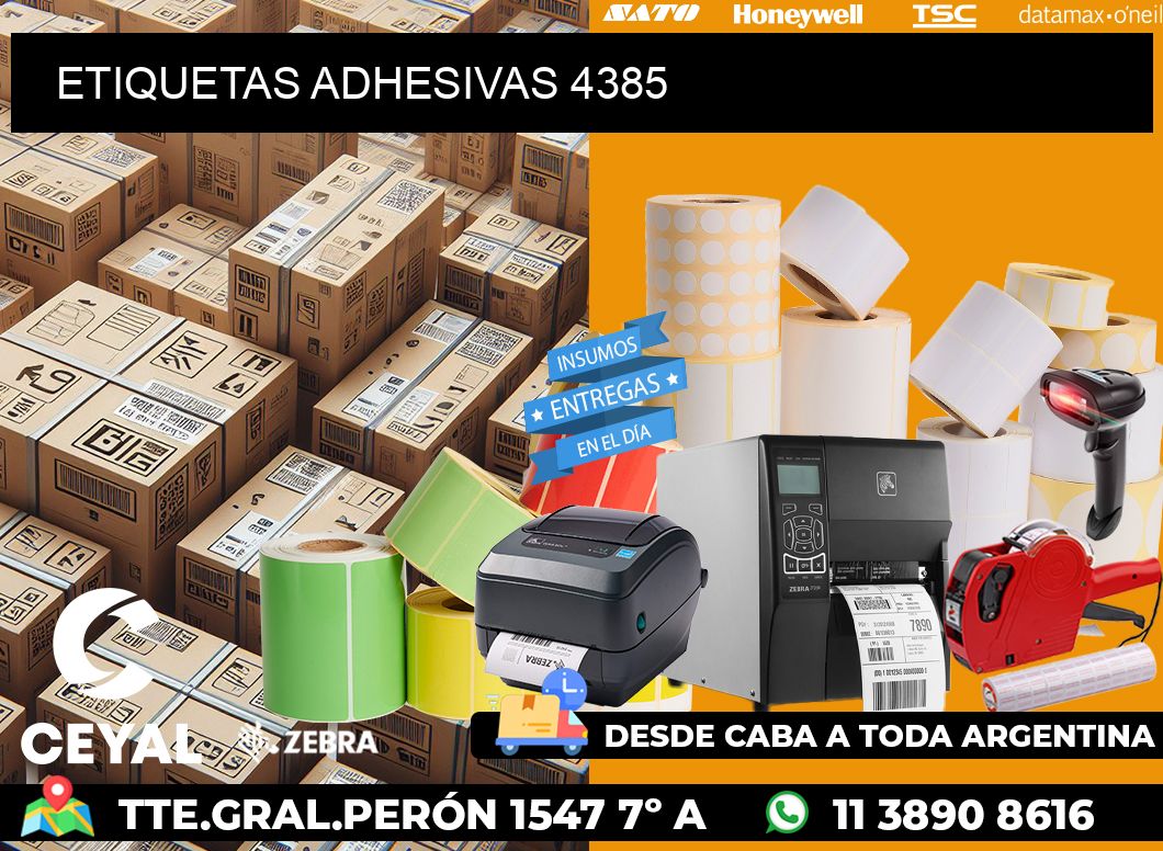 ETIQUETAS ADHESIVAS 4385