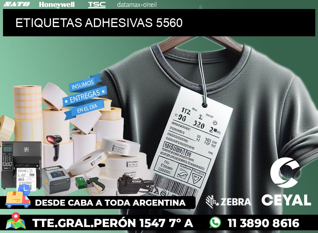 ETIQUETAS ADHESIVAS 5560