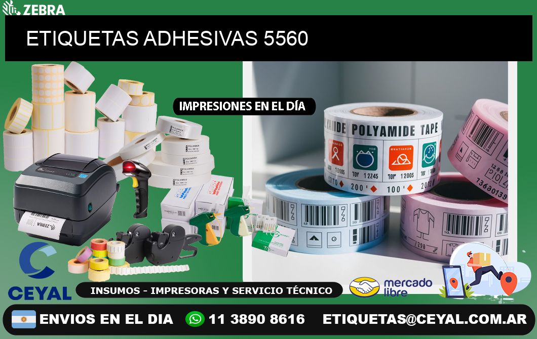 ETIQUETAS ADHESIVAS 5560