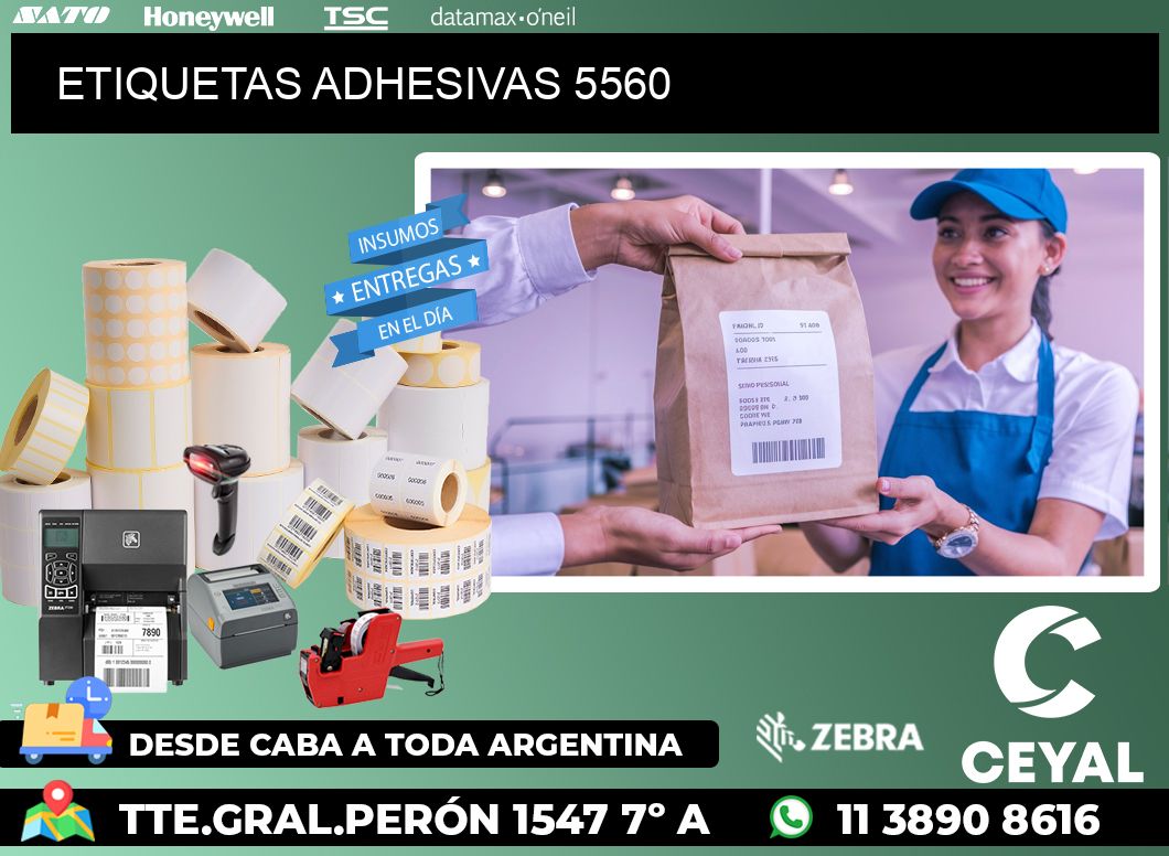 ETIQUETAS ADHESIVAS 5560