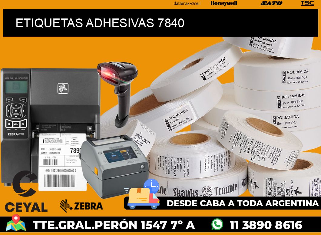 ETIQUETAS ADHESIVAS 7840