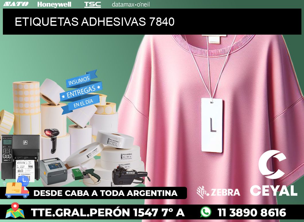 ETIQUETAS ADHESIVAS 7840