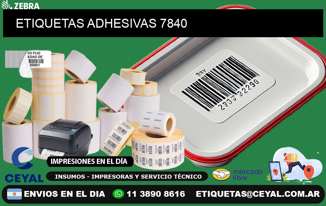 ETIQUETAS ADHESIVAS 7840