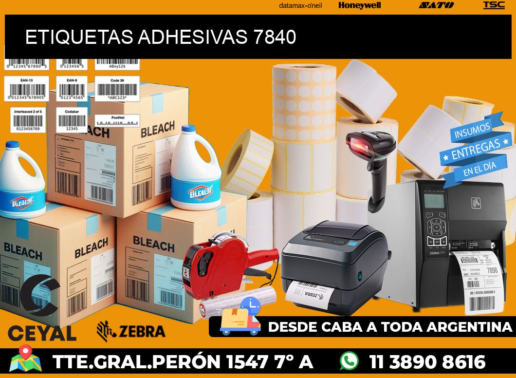 ETIQUETAS ADHESIVAS 7840