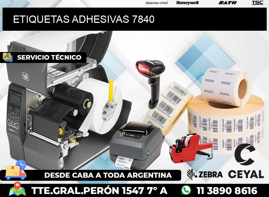 ETIQUETAS ADHESIVAS 7840