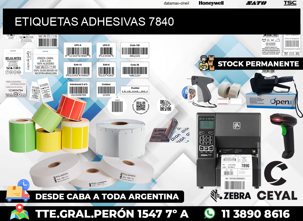 ETIQUETAS ADHESIVAS 7840