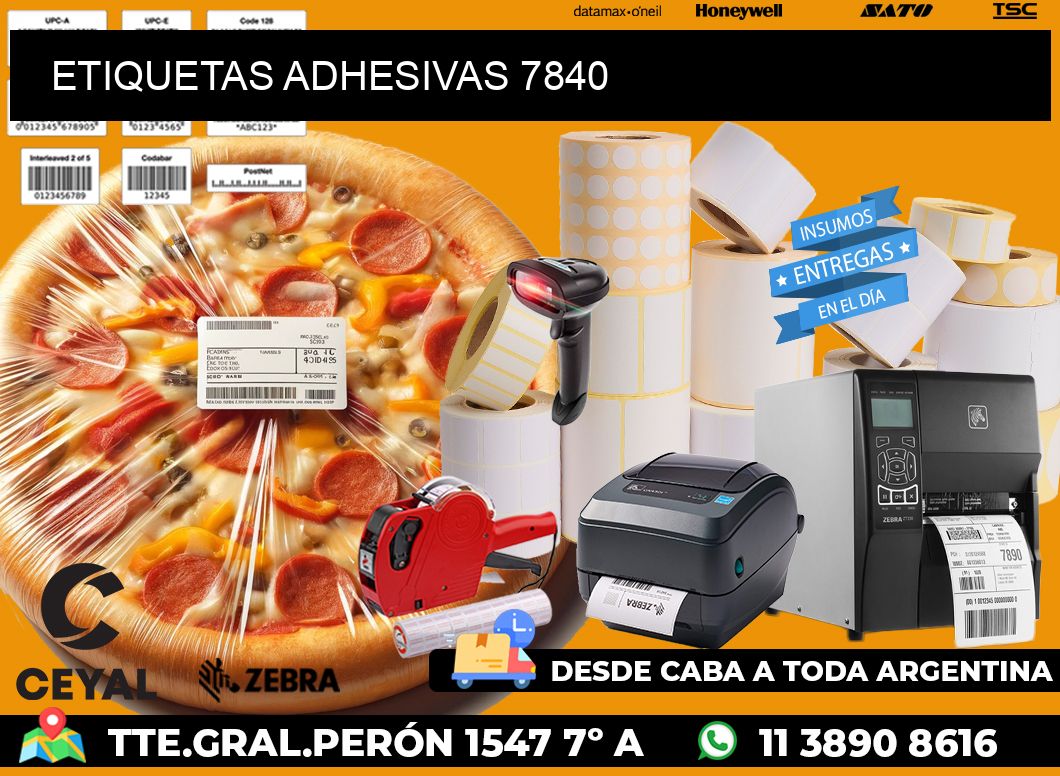 ETIQUETAS ADHESIVAS 7840