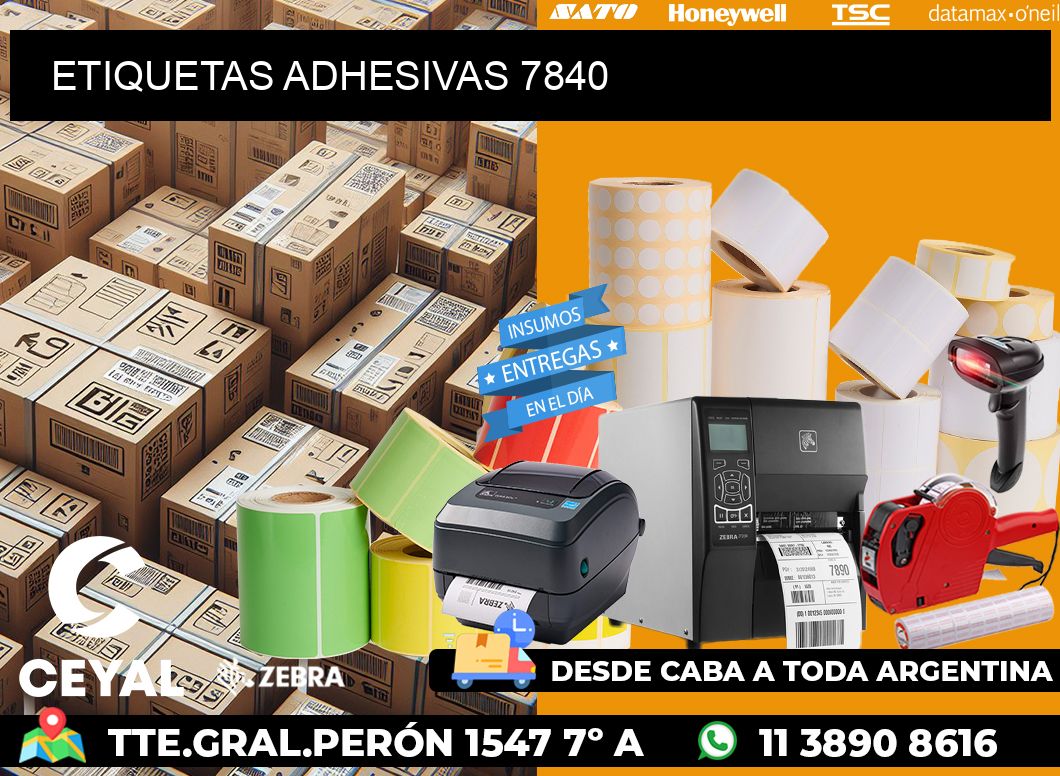 ETIQUETAS ADHESIVAS 7840