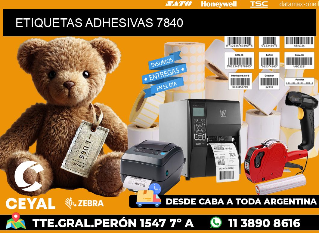 ETIQUETAS ADHESIVAS 7840