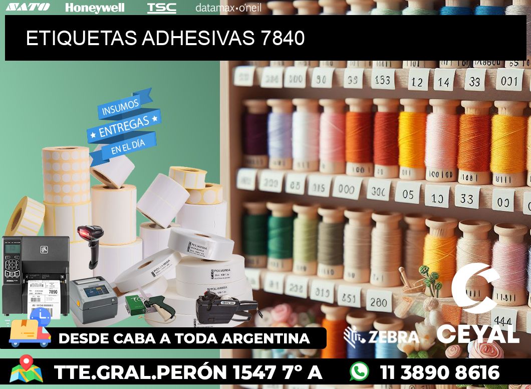 ETIQUETAS ADHESIVAS 7840