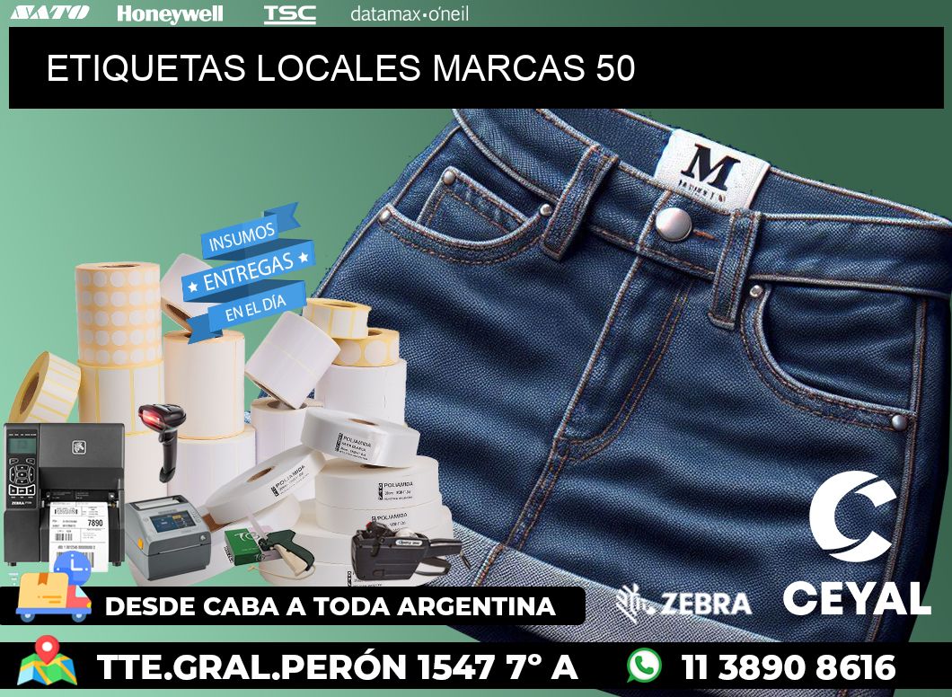 ETIQUETAS LOCALES MARCAS 50