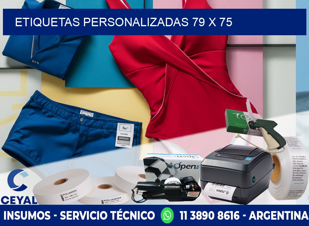 ETIQUETAS PERSONALIZADAS 79 x 75