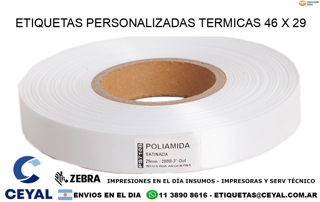 ETIQUETAS PERSONALIZADAS TERMICAS 46 x 29