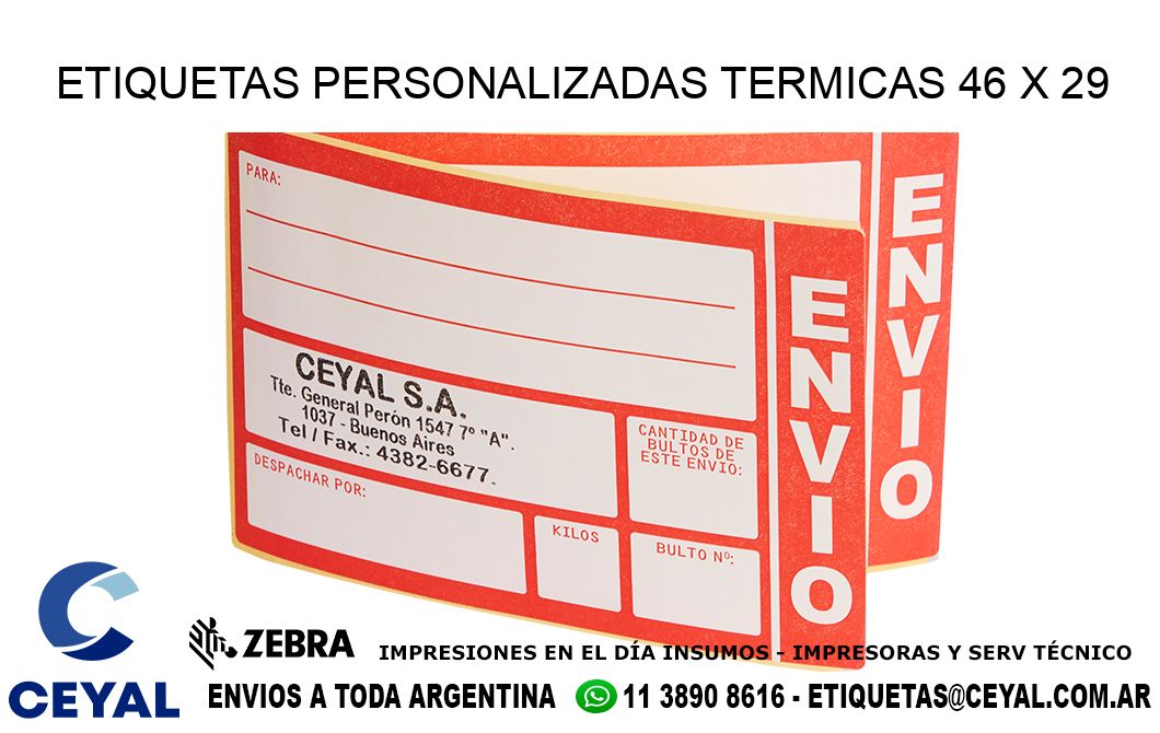 ETIQUETAS PERSONALIZADAS TERMICAS 46 x 29