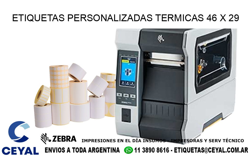 ETIQUETAS PERSONALIZADAS TERMICAS 46 x 29