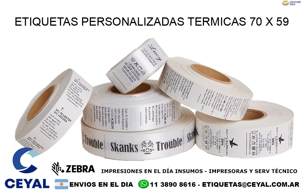 ETIQUETAS PERSONALIZADAS TERMICAS 70 x 59