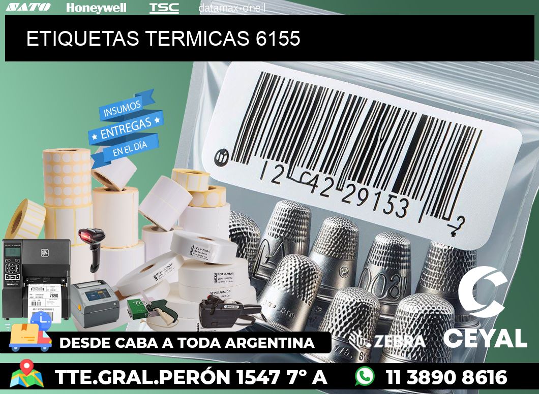 ETIQUETAS TERMICAS 6155