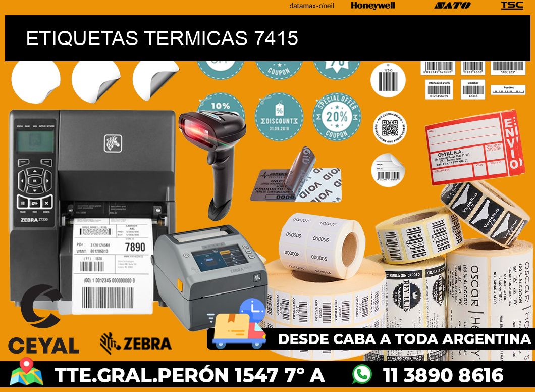 ETIQUETAS TERMICAS 7415