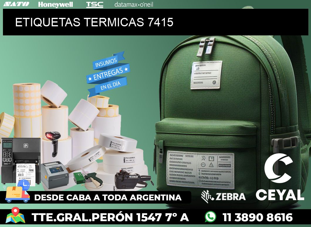ETIQUETAS TERMICAS 7415