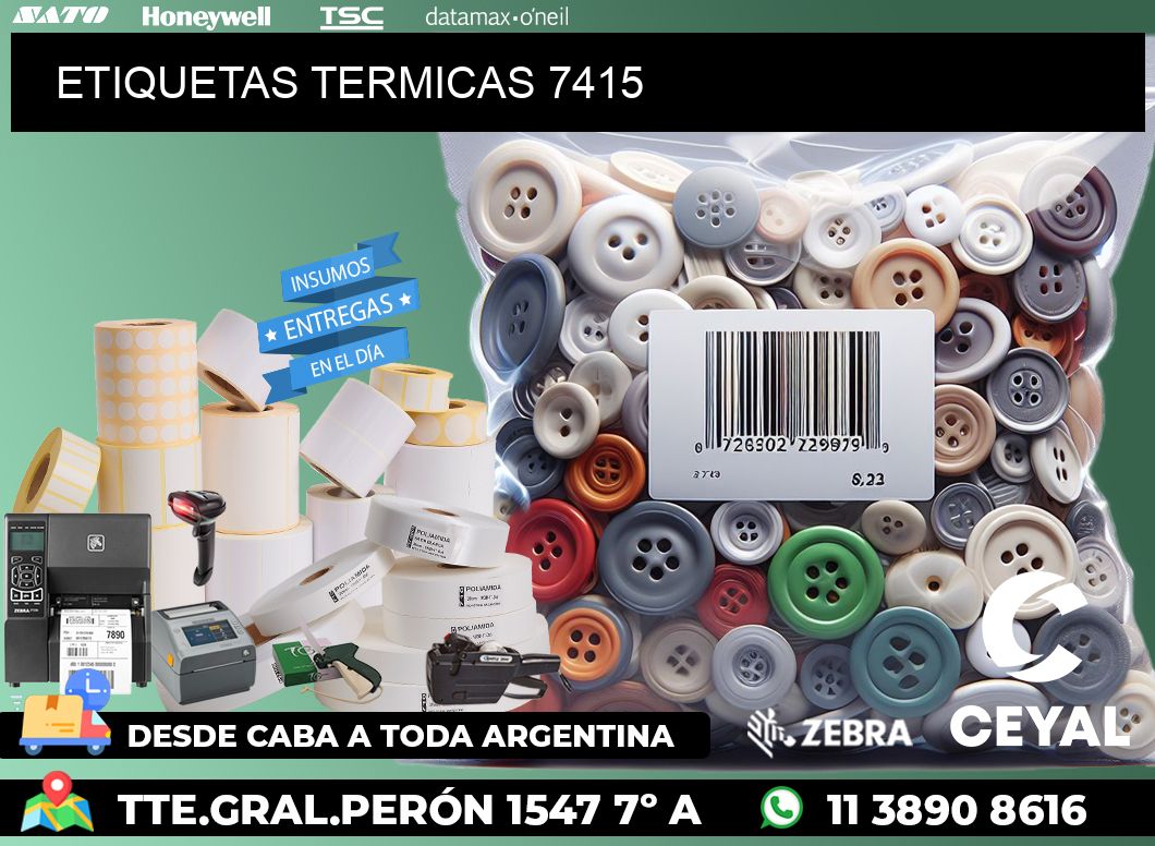 ETIQUETAS TERMICAS 7415