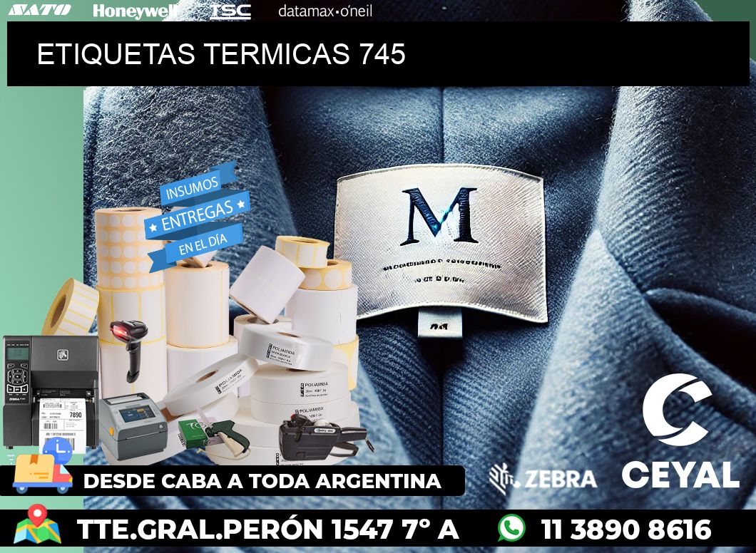 ETIQUETAS TERMICAS 745