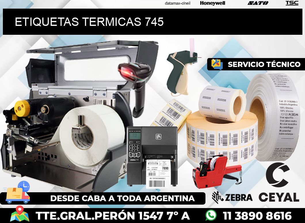 ETIQUETAS TERMICAS 745